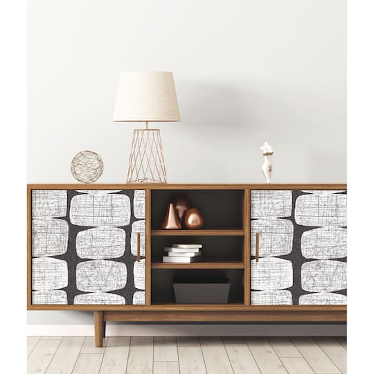 RoomMates Black Mid-Century Beads Peel & Stick Wallpaper